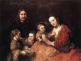 Rembrandt Canvas Paintings - Family Group